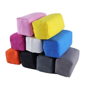 Applicateur de cire ShineOpen en suède, tampon applicateur de revêtement céramique en microfibre ultra-fine, bloc de cire <span class=keywords><strong>micro</strong></span>, éponge applicatrice de cire - Product Image 1