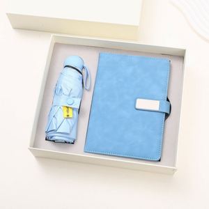 Set de Regalo de Cuaderno Recargable de Lujo A5 con Cubierta de Acero Inoxidable de Alta Calidad, Paraguas con Logotipo Personalizado, Impresión UV, Color Personalizado - Product Image 5
