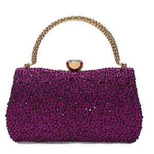 Bolso <span class=keywords><strong>de</strong></span> <span class=keywords><strong>Noche</strong></span> Elegante con Cristales y Diamantes Brillantes, Precioso Bolso <span class=keywords><strong>de</strong></span> Mano para Mujer, Ideal para Cenas o Bodas - Product Image 1