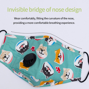 Máscara Facial de Algodón 3D Reutilizable con Diseño de Dibujos Animados de Perros, Transpirable, Lavable, Orgánica, para Fiestas de Cumpleaños, Impresión Personalizada, Éxito de Ventas 2025 - Product Image 4