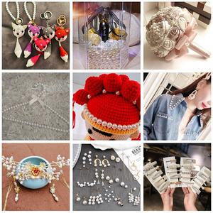 Remaches Decorativos Personalizados para Ropa, Remaches de Perlas de Alto Brillo Lavables, Cuentas Pintadas DIY de 6mm-25mm, Remaches de Perlas con Orificio Grande - Product Image 3