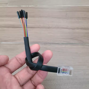 Tête en cristal <span class=keywords><strong>EV3</strong></span> personnalisée vers câble de données d'en-tête Dupont 6 pôles boucle moyenne Bit oblique boucle droite câble de connexion de données - Product Image 4