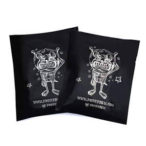 Полиэтиленовые конверты с черным логотипом на заказ, 8x12 дюймов, полиэтиленовые тканевые пакеты для доставки обуви, почтовые пакеты, почтовые курьерские пакеты - Product Image 3