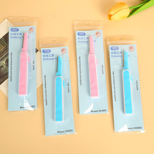 Xinlilai <b>Makeup</b> <b>Tool</b> Eyebrow Razor Plastic Slanted Tip For Beauty Grooming - Product Image 3