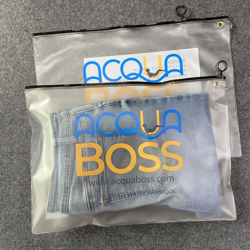 Logotipo personalizado sacos de embalagem de cabelo extensão do cabelo PVC sacos de embalagem com zíper