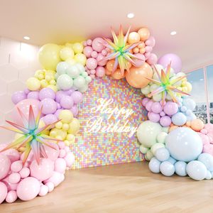 Kit <span class=keywords><strong>de</strong></span> Arco <span class=keywords><strong>de</strong></span> <span class=keywords><strong>Globos</strong></span> <span class=keywords><strong>de</strong></span> Látex en <span class=keywords><strong>Colores</strong></span> Pastel Rosa y Amarillo Macaron <span class=keywords><strong>con</strong></span> Estrella Explosiva en Degradado <span class=keywords><strong>para</strong></span> Decoración <span class=keywords><strong>de</strong></span> Fiestas <span class=keywords><strong>de</strong></span> <span class=keywords><strong>Cumpleaños</strong></span>, Bodas y Pascua - Product Image 1