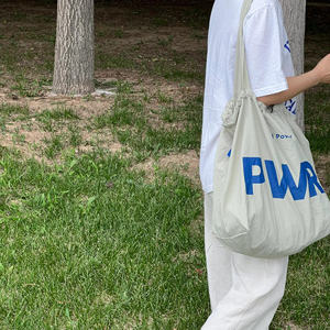 Pana de algodón Tipo de cierre con cordón Bolsas de almacenamiento hechas a mano para picnic y almuerzo - Product Image 4