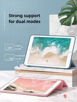 Étui pour tablette en cuir PU transparent OLP pour iPad Mini 4/5 7,9 pouces, matériau TPU, anti-rayures, antichoc, protection magnétique, crayon