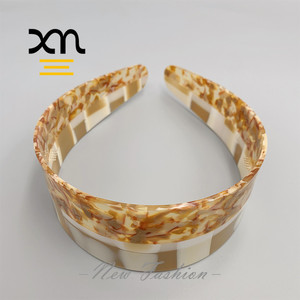 2 "विस्तृत एसीटेट हेडबैंड महिला डिजाइनर हेडबैंड के लिए प्रसिद्ध एक्रिलिक रेसिन बाल सहायक उपकरण - Product Image 6