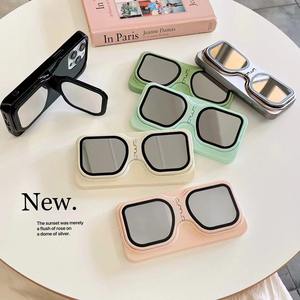 Nouveau support de miroir de lunettes créatives couverture de téléphone portable étui de téléphone pour iPhone 15 14 Pro max étui de téléphone antichoc pour iPhone 16 - Product Image 1