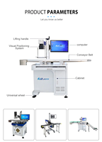 100W Cabinet Style Laser Marquage Machine Refroidissement Par Eau Gravure Métal Bois Papier Pierre MDF Caoutchouc Prend En Charge AI LAS BMP Formats