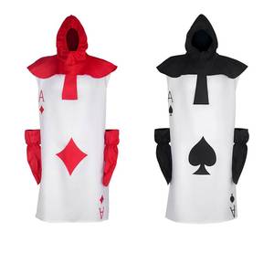 Costume pour homme en polyester HP Echo Cosplay Poker Warrior Club Black Card Halloween Factory Stock - Product Image 3