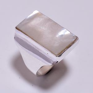 925แหวนเงินสุภาพสตรีแหวนตุรกีเครื่องประดับเงินเพชรพลอยเหลี่ยมเพชรพลอยสองสี - Product Image 5