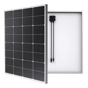 2024 novo fabricante de painéis solares mono LONGI HPBC 60w 120w OEM ODM com estrutura de liga de alumínio anodizado