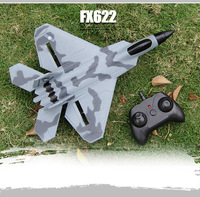 FX622 RC avion télécommande avion F22 modèle jouet petit planeur en mousse avec lumières combattant Rc avion jouets mise à niveau FX620