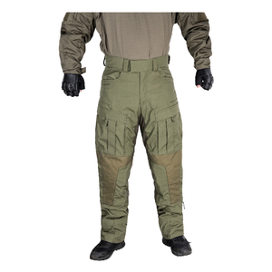 Pantalon cargo tactique pour homme, coupe droite, décontracté, léger, taille mi-haute, résistant à l'eau, avec genoux en Cordura, vert olive - Product Image 1