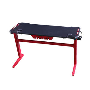 <span class=keywords><strong>Bureau</strong></span> de jeu professionnel avec éclairage RVB, <span class=keywords><strong>bureau</strong></span> de jeu avec éclairage LED, bureaux d'ordinateur avec support pour casque pour les joueurs - Product Image 6