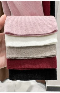 2025新着秋冬デザイナーフード付きニットジャケット女性用ブルゴーニュプルオーバー長袖ストレッチベースレイヤートトップ - Product Image 5