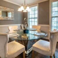 Dessus de table rond en verre trempé solide pour la table à manger de cuisine Remplacement du verre de sécurité trempé Emballage de vente par correspondance