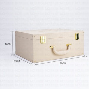 Caja de cuero de lujo de MDF con diseño personalizado, caja de recuerdo para bebé recién nacido Milestone con almacenamiento de 3 dientes, caja de recuerdo para bebé - Product Image 5