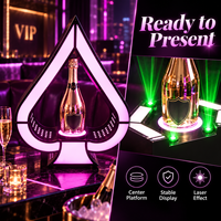 Support de bouteille de champagne laser ZhonNa, présentoir lumineux pour vin, support VIP pour spiritueux, accessoire pour instrument de test lumineux de bar KTV