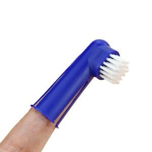 Ensemble de brosses à dents pour animaux de compagnie, brosse à doigts à double tête pour chien et chat, kit de nettoyage des dents en plastique avec poils blancs - Product Image 4
