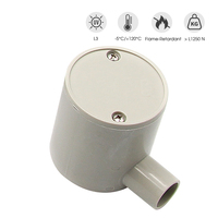 Offre Spéciale Boîte électrique à sens unique de conduit de montage en surface décoratif résistant au feu CE sur mesure, boîte de montage circulaire en PVC
