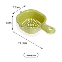 Nouveau panier égouttoir multifonctionnel en PVC pour légumes et fruits, ustensile de cuisine domestique