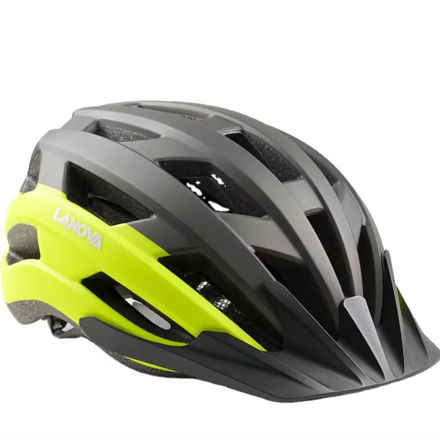 Capacete de bicicleta esportivo unissex duplo novo modelo com logotipo colorido para crianças e adultos capacete de bicicleta elétrica