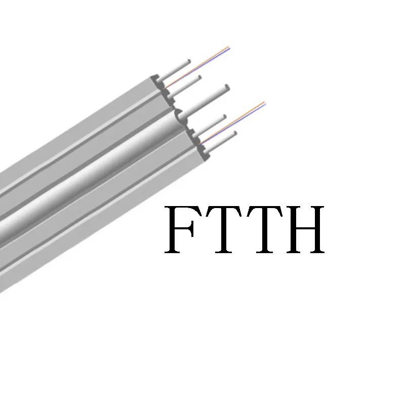 Outdoor GJYXFCH FTTH drop cable 2/4 core butterfly cable FTTH drop optical fiber cable 2*5mm LSZH