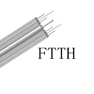 Outdoor GJYXFCH FTTH Drop Cable 2/4 Core Butterfly Cable FTTH Drop Optical Fiber Cable 2*5mm LSZH