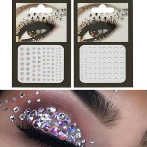 Gros <span class=keywords><strong>Tatouage</strong></span> Bling Strass Sirène Visage Bijoux CORPS AUTOCOLLANTS Cristal Pierres Précieuses Autocollants Temporaires - Product Image 3