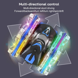 Coche de Control Remoto Anfibio 2.4G, Coche de Acrobacias RC de Doble Cara, Impermeable, para Playa, Tierra y Agua, con Luces - Product Image 3