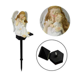 Offre Spéciale solaire LED le thème de la résine de statue d'amour <span class=keywords><strong>maternel</strong></span> pour ornement de pelouse de cour de balcon différents types de lumière solaire - Product Image 2