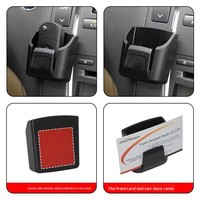 Nouvel Organisateur de Télécommande de Voiture en Plastique, Boîte de Rangement pour Console Centrale, Porte-Clés Multifonctionnel pour Voiture, Clip pour Cartes
