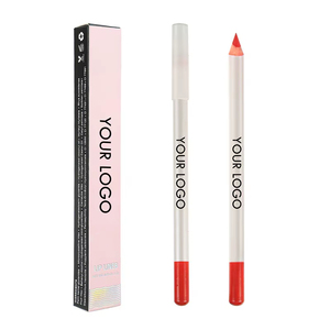 Crayon à lèvres en bois végétalien personnalisé avec votre logo, haute pigmentation, longue tenue, waterproof, crème nude, maquillage, marque privée - Product Image 5