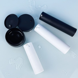 Soft Touch Black Twist up Serum Vacuum <b>Bottle</b> Airless <b>Pump</b> <b>Bottle</b> in Good Price 30ml 50ml Airless <b>Bottle</b> and Jar - Product Image 5