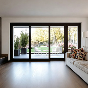 Factory Heavy Duty Thermal Break Aluminum Sliding Glass <b>Door</b> for Villa Modern Exterior Patio Double Glazed Sliding <b>Doors</b> - Product Image 1