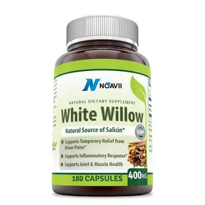 White Willow Bark 400 Mg 180 Capsules Supports Temporary Relief From Minor Pains Inflammatory Response Joint & Muscle Health