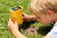 Microscopio Digital Portátil para Niños 1000X con Pantalla de 2 Pulgadas, Luz LED, Recargable, Juguete Educativo Científico