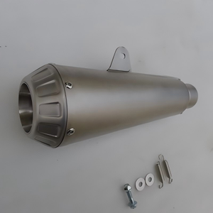 Pot d'échappement modifié pour moto Honda CBR1000 R6 Z1000, couleur argent, style <span class=keywords><strong>Scorpion</strong></span>, en alliage de titane + fibre de carbone - Product Image 2
