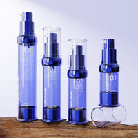Flacon vide en PETG sans BPA de 10 ml, 15 ml, 20 ml, 30 ml, personnalisé de qualité supérieure, pour huiles essentielles, flacon sans air pour sérum, emballage pour soins de la peau