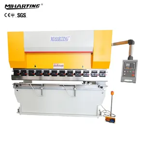 Máquina dobladora de frenos de prensa hidráulica, sistema E21 WC67Y-80t/2200 CNC para láminas de metal