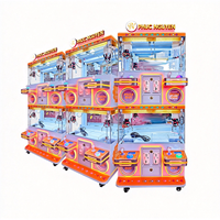Promotion : Machine à griffes à monnayeur double niveau pour 4 joueurs, attrape-poupées, jeu d'arcade commercial pour centre commercial