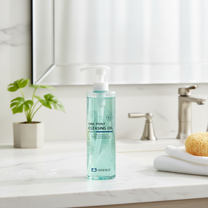 Cosmético Coreano MERIKIT One Point Cleansing Oil Gel Limpiador Facial 480ml Piel Grasa y Seca Antiarrugas Blanqueador Reafirmante de Poros - Product Image 3
