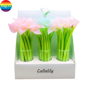 Tùy Chỉnh Kawaii Kawaii Bút Với Callas Thiết Kế 0.5Mm Màu Xanh Silicone Gel Mực Linh Hoạt Thùng Văn Phòng Phẩm Hoa Bút Với Biểu Tượng Tùy Chỉnh - Product Image 6