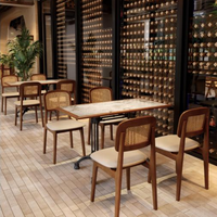 Meubles de restaurant occidental, ensemble de chaises de salle à manger, table à manger, design nordique, banquet, café, fauteuil, banquette, OEM ODM