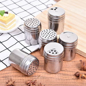 Stainless Steel Seasoning Containers 3 Pcs <b>Set</b> Kitchen <b>Spice</b> <b>Jars</b> With Adjustable Shaker Tops For Cooking And Barbecue - Product Image 3