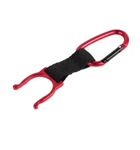 57433 # mousqueton ceinture Clip porte-clés avec bouteille d'eau crochet pince support chine en gros en aluminium décapsuleur porte-clés 12.5x3cm