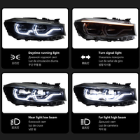 Nouveaux phares bicolores pour Série 3 F34 2013-2019 DRL 6000K 6000 Lumens 12V 36W Adaptation universelle Garantie 1 an
